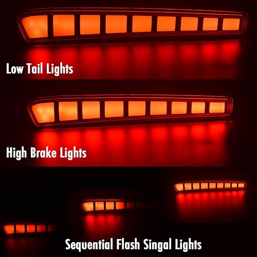 Miniatura 8 de Switchback - Lámpara LED antiniebla frontal blanca y ámbar con destello dinámico LED intermitente compatible con Toyota Corolla 2021-2022 L LE XLE