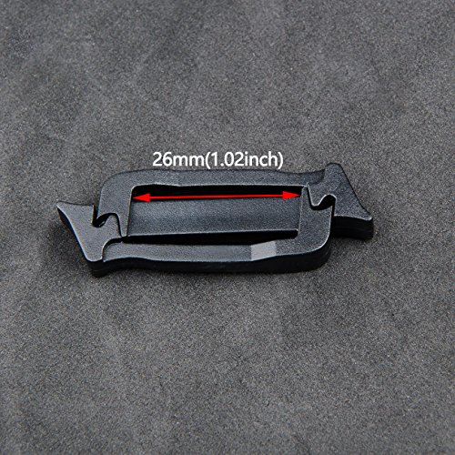 image for DYZD Utility Webbing Connecting Clips Strap Buckle Triglide slides Bac