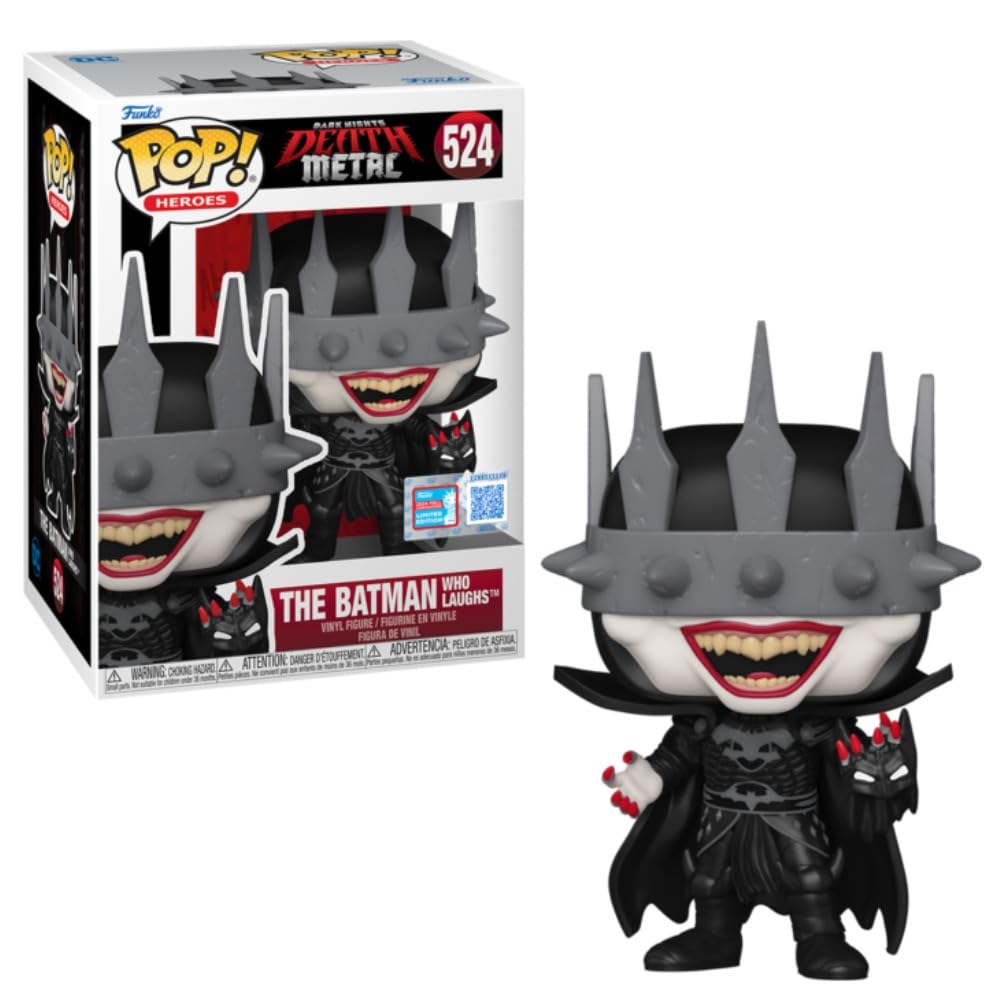 FunkoPOP! Heroes Dark Nights: Death Metal The Batman Who Laughs Vinyl Figure, 4.45 inches