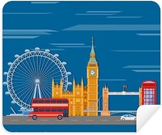 London Eye Double-Decker Buses Graffiti Cleaning Cloth Screen Cleaner 2pcs Suede Fabric
