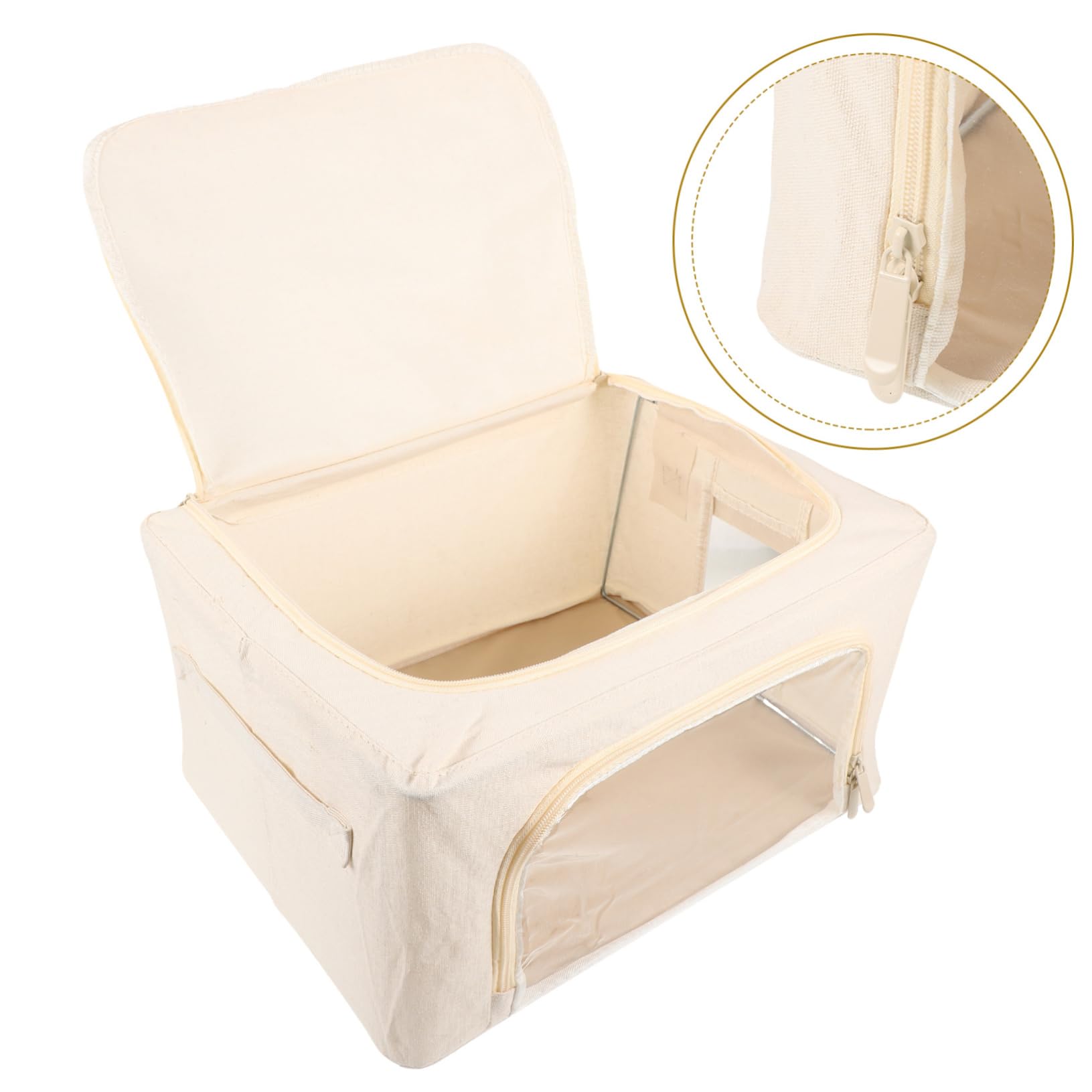 Cabilock Borsa Portaoggetti Pieghevole Per Riporre Trapunte Coperte e Vestiti Grande Capacità Finestra Trasparente Facil Usare Riporre