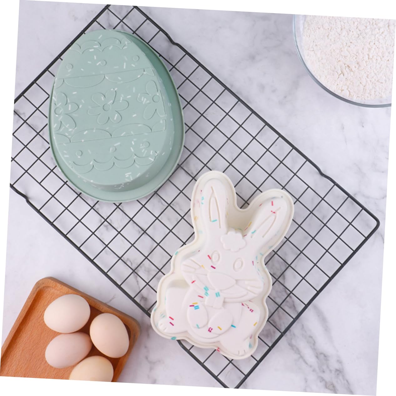 DECHOUS 2 Set Stampo Per Dolci Forniture Per La Cottura Accessori Per La Cottura Deliziosi Per La Per Dolci Pasquali Per Dolci Decorativi Per 2 pezzi * 2