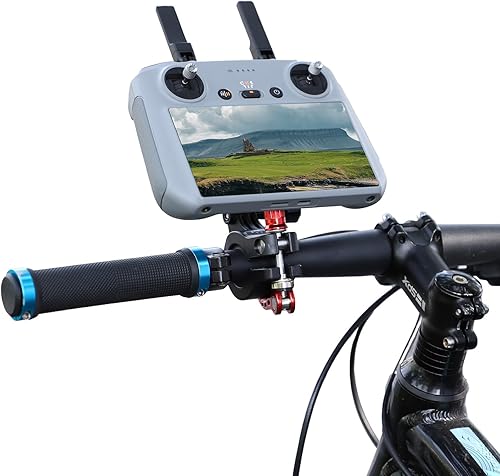 Miniatura 2 de para DJI Air3 Controller Bike Mount,Soporte de soporte de aleación de aluminio para DJI AIR3 RC2 Control remoto (negro)