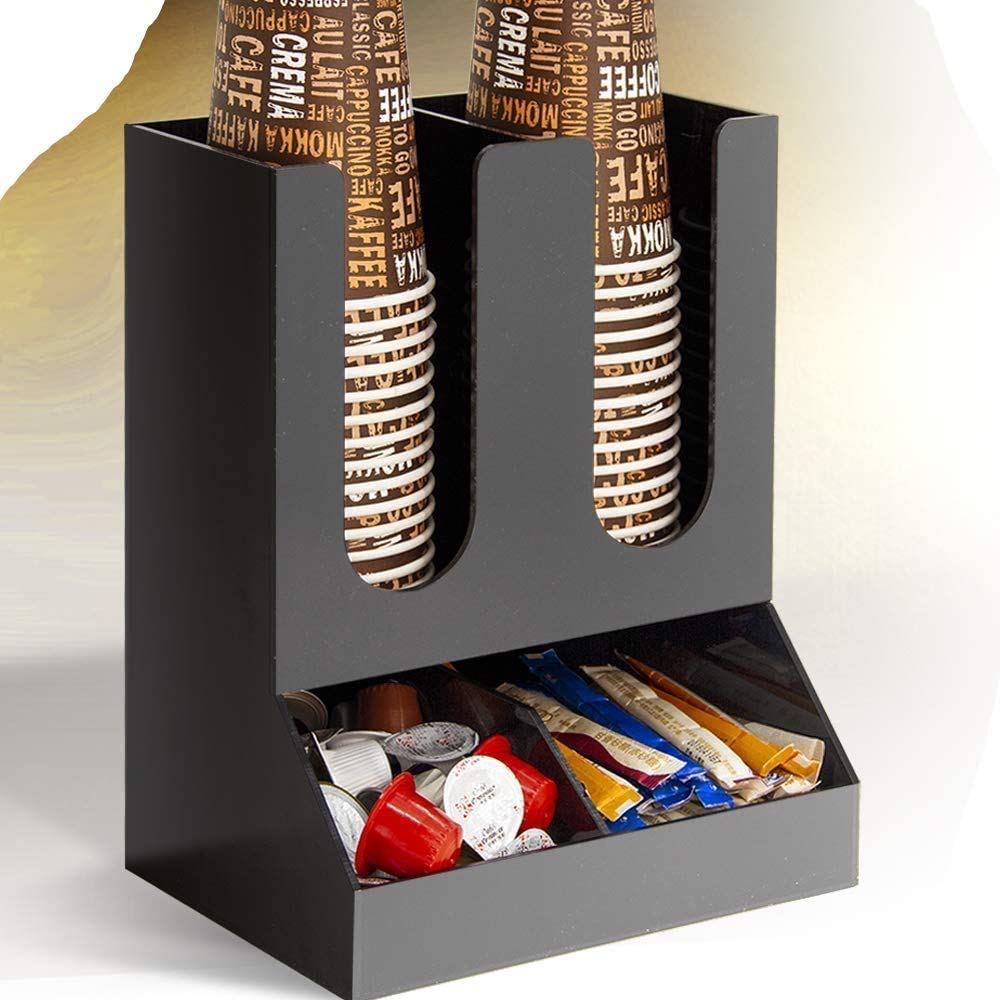 2 Stuks Abs Papieren Bekerhouder Duurzame Wegwerp Beker Organizer
