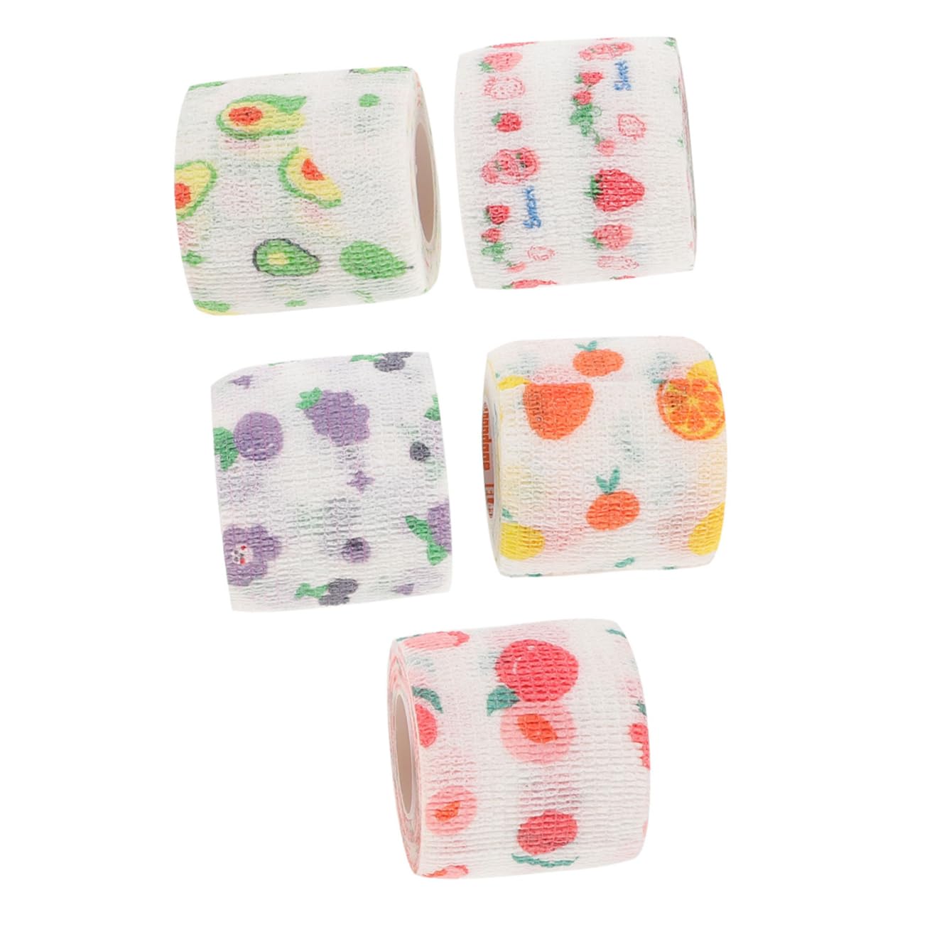 Toddmomy 25rouleaux Bandages Autocollants Pour Secours Adhésives Multifonctions Pour Sport Et Fruits