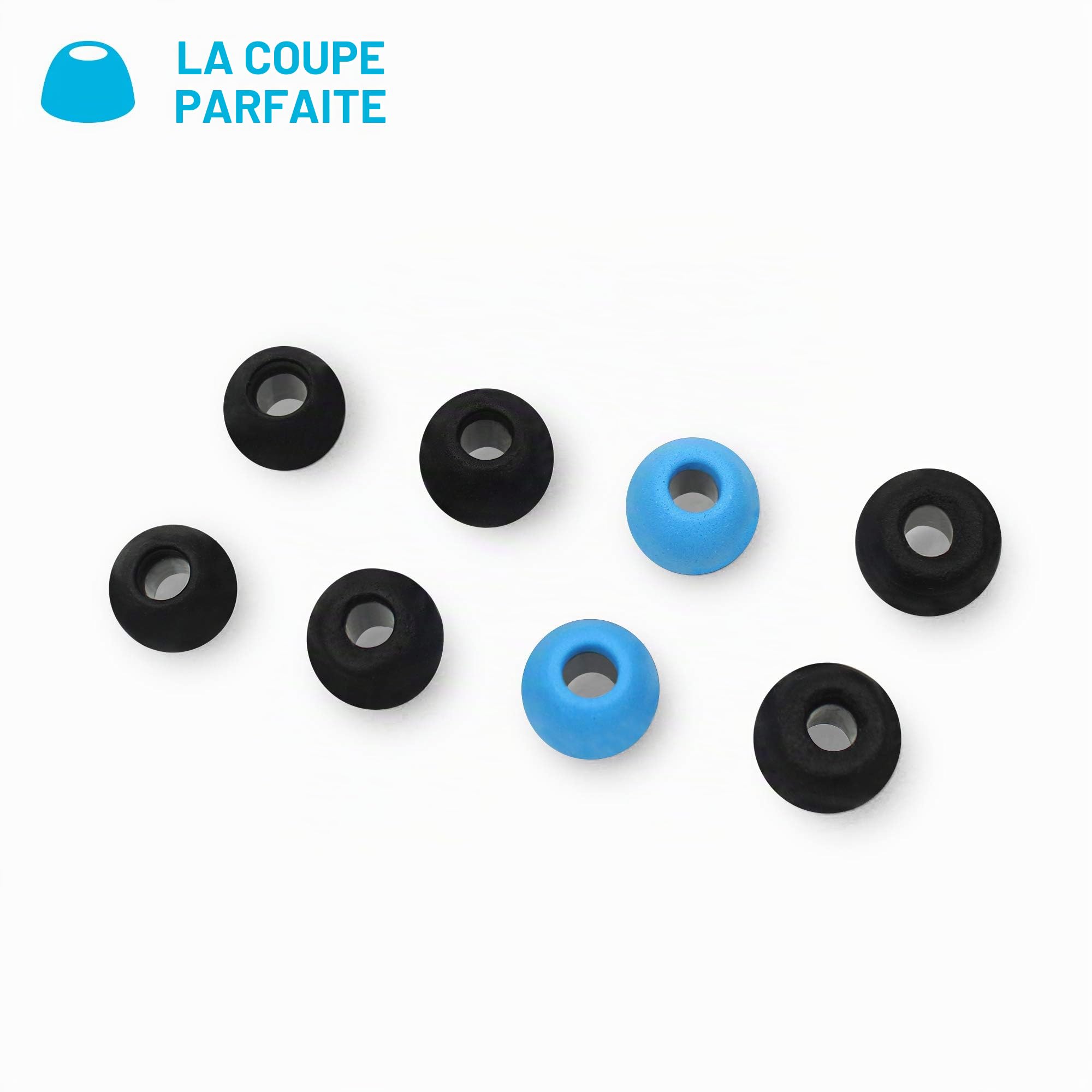 JLab Audio Cloud Foamtm Mnémotechnique universel Earbud Conseils – 4 paires confortable Écouteurs