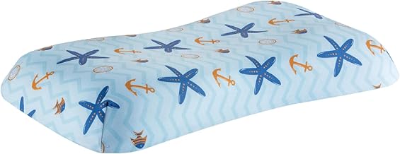 The White Willow Bed Pillow for Kids-Baby Pillow for 2 Years to 8 Years-Contour Memory Foam Soft Kids Pillow for Sleeping-Small Pillow-Kids Pillow for Girls & Boys-Toddler Pillow-Blue Pillow Cover