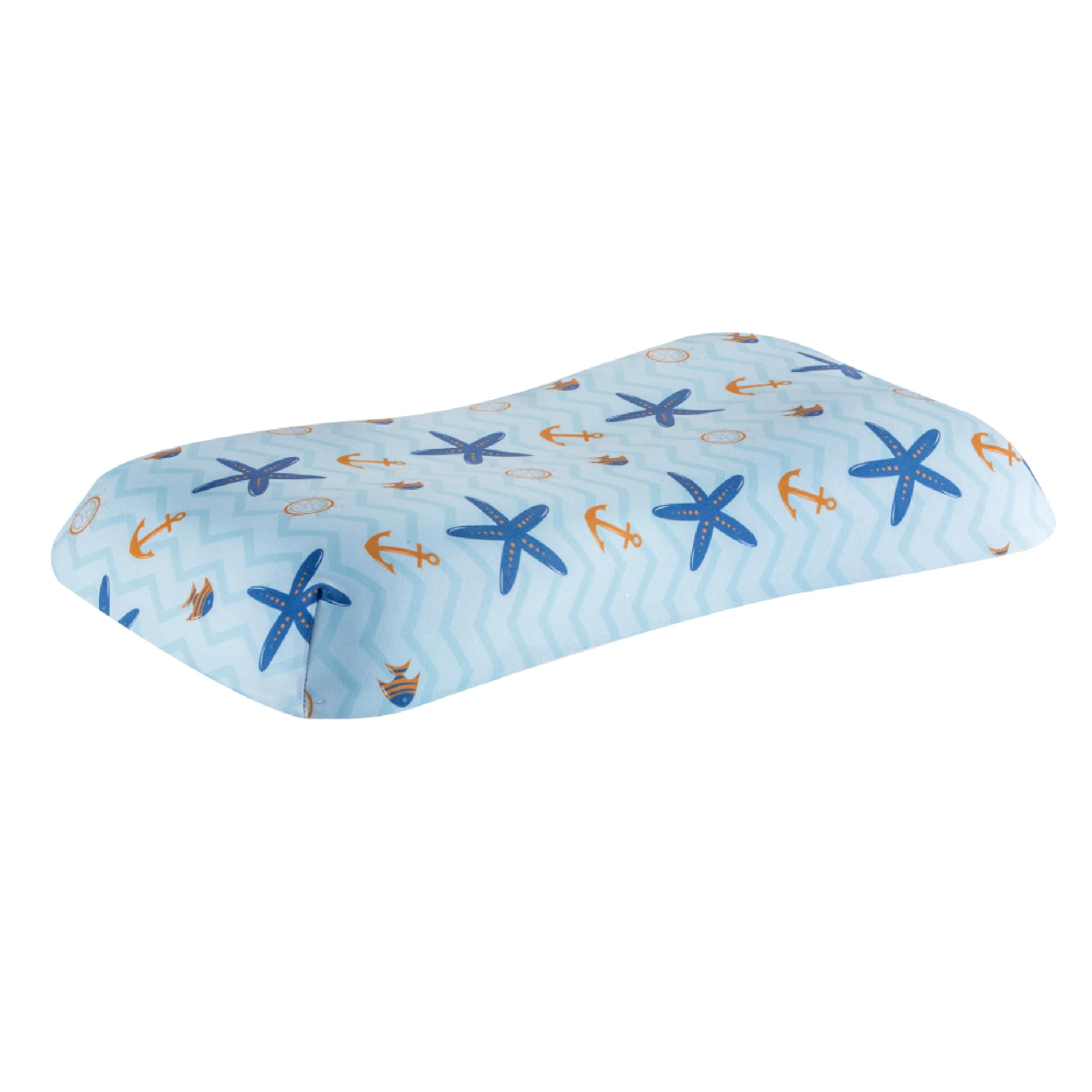 The White Willow Bed Pillow for Kids-Baby Pillow for 2 Years to 8 Years-Contour Memory Foam Soft Kids Pillow for Sleeping-Small Pillow-Kids Pillow for Girls & Boys-Toddler Pillow-Blue Pillow Cover-image-30
