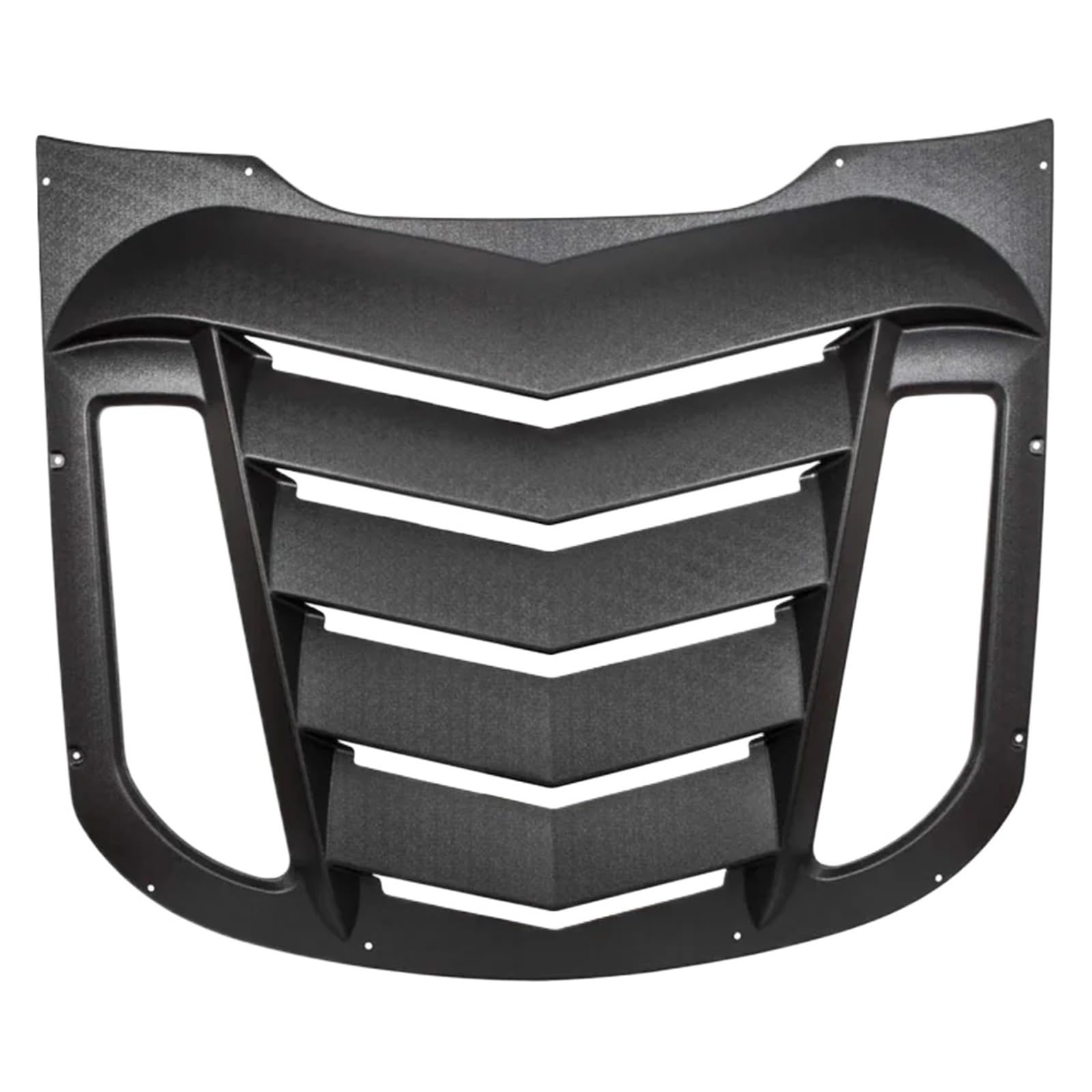 ABS Rear Window Louvers in Matte Black Fits Compatible for Ford Mustang 2015-2023