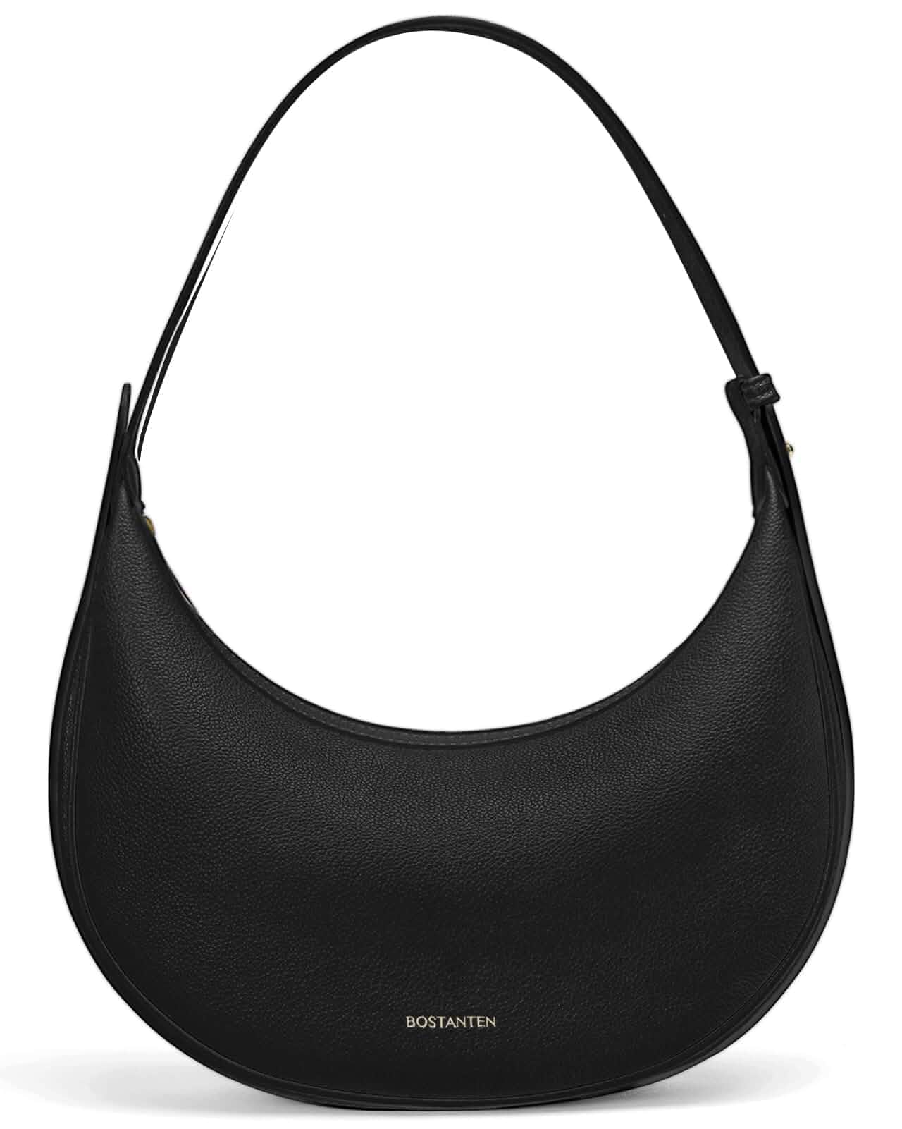 BOSTANTEN Crescent Shoulder Bag Vegan Leather Purses for Women Trendy Crossbody Clutch Hobo Handbag Adjustable Strap