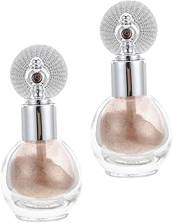 Vaguelly 2Piezas Rociadores Para Maquillaje Facial y Corporal De Resaltador Polvo Para Mujeres Spray De Decoración Color Champán