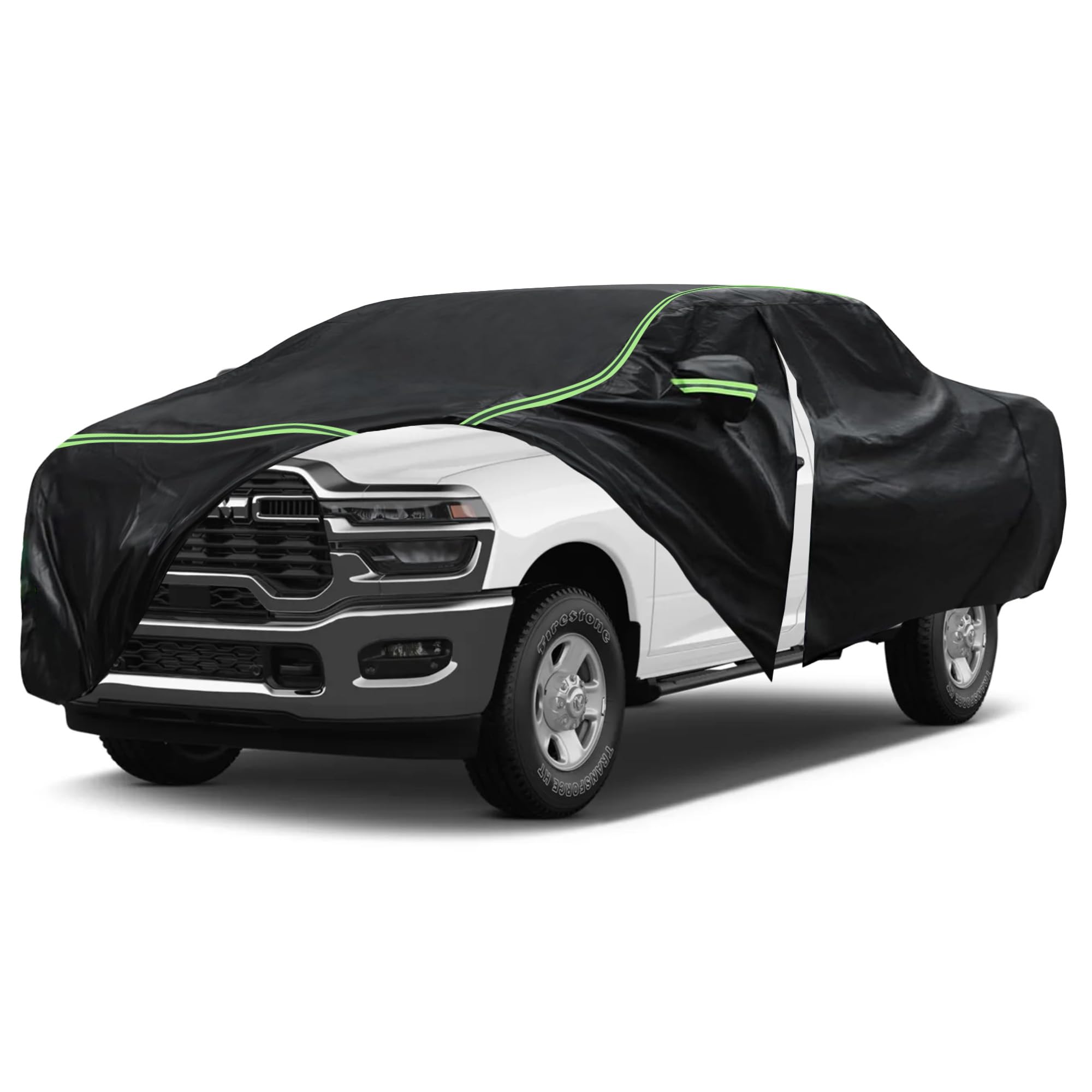 YIONCIO Car Cover for Ram 2500 3500 Pickup Truck 2003-2023 Durable 210D Oxford Fabric Waterproof UV-Resistant All-Weather Protection