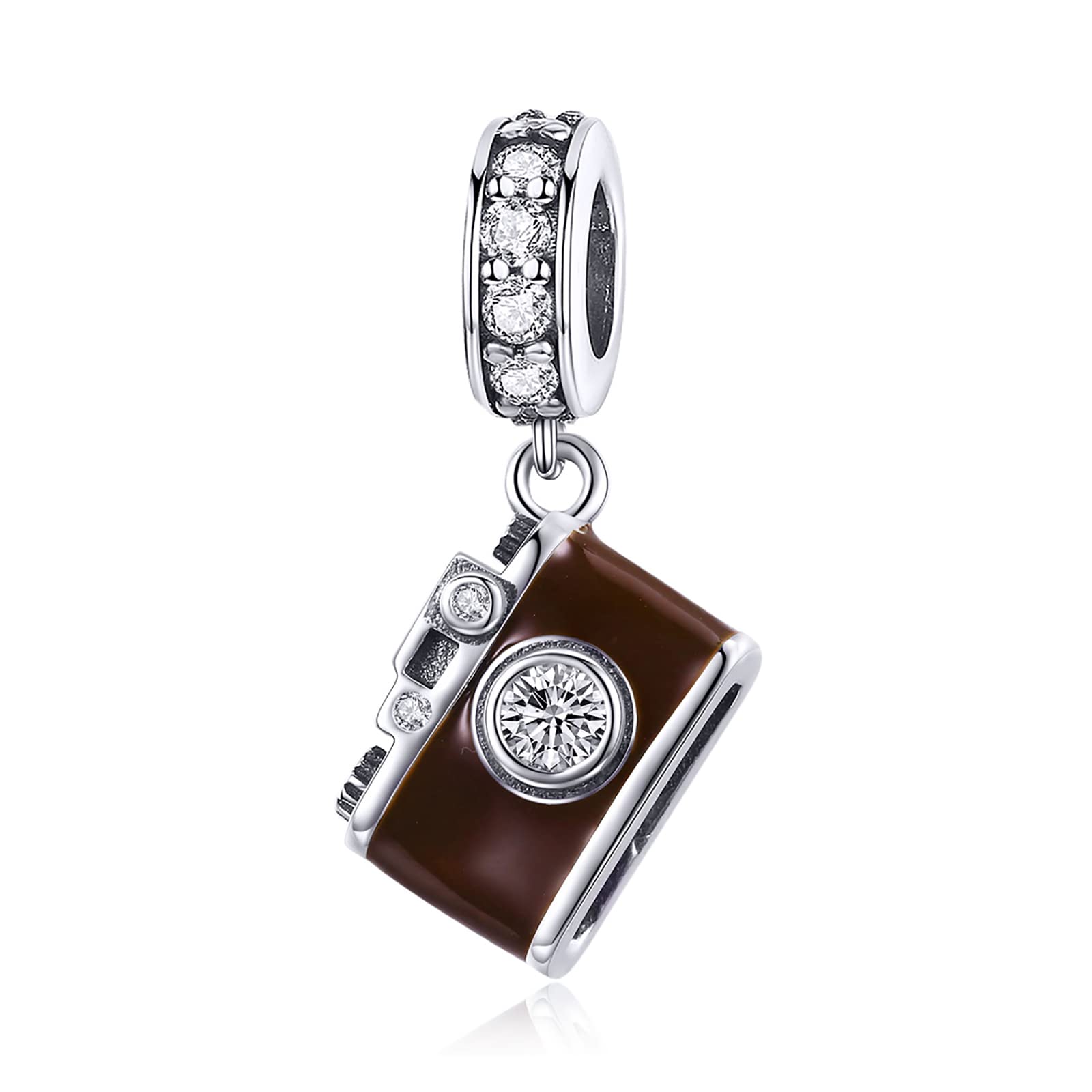 NINGAN 925 Sterling Silber Charms Goldene Liebe Charm Schnalle Sicherheitskette Reise Bead Firefly Libelle Anhänger, geeignet für Frauen Armband und Halskette als Geschenk von Mama und Freunden