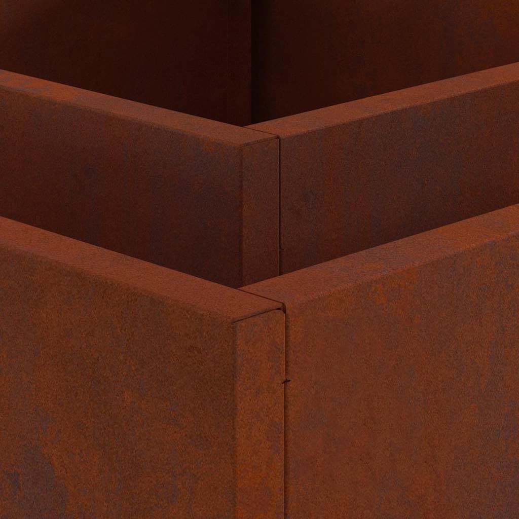 Tragbare Feuerstelle für Garten und Terrasse mit mattem Finish und minimalistischem Design als Außenfeuergrill für Ihre Gartenparty, quadratisch 60x60x30 cm aus Stahl