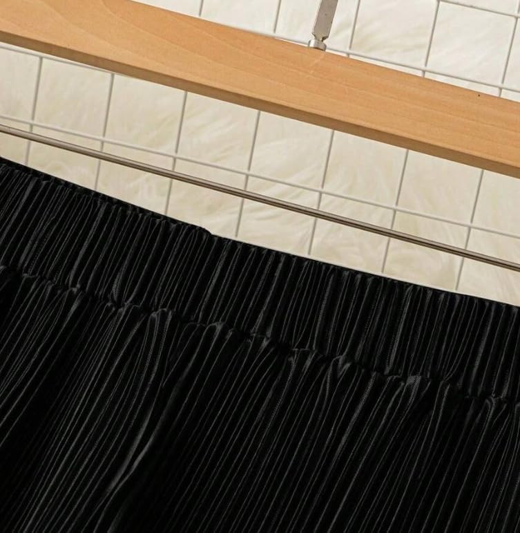 Women's Pleated Casual Pants Loose Wide Leg Straight Leg Elegant Drape Pants - Image 6