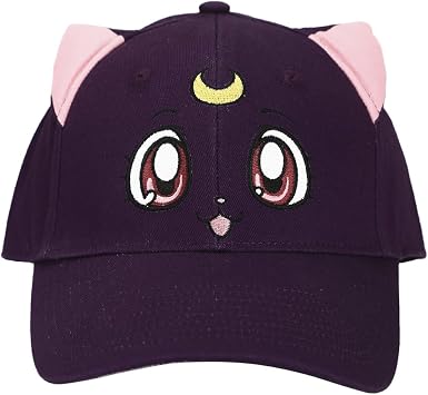 Sailor Moon Luna Cat Face Navy Snapback 