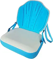 menolana Assento de caiaque com encosto, alça ajustável, peças de caiaque, assento prático para prancha de remo inflável para barcos de pesca, rafting e