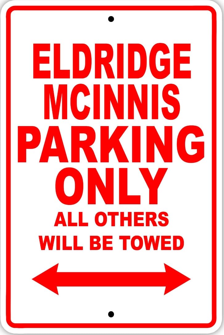 Eldridge Mcinnis Parking Only Decor Novelty Notice Metal Sign