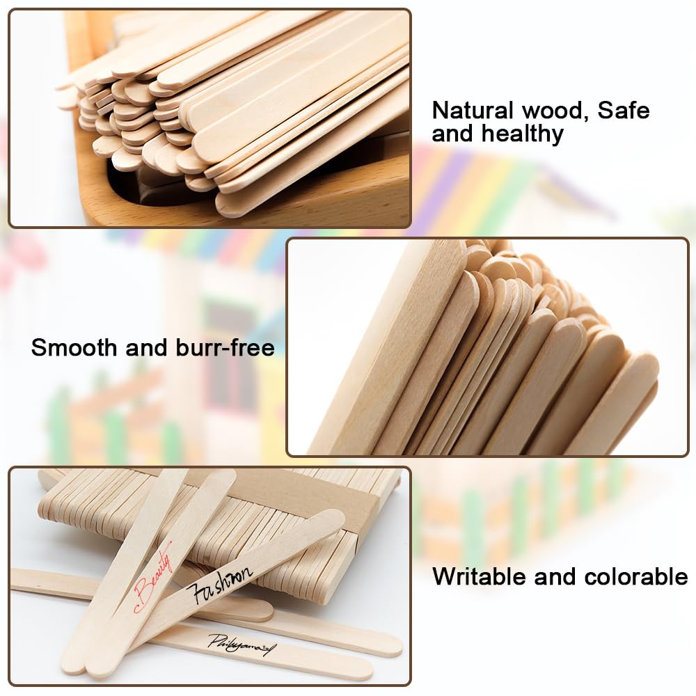 100 Bâtonnets Ronds En Bois De Bambou - 30cm X 3mm - Pour Bricolage, Arts, Cuisine & Déco