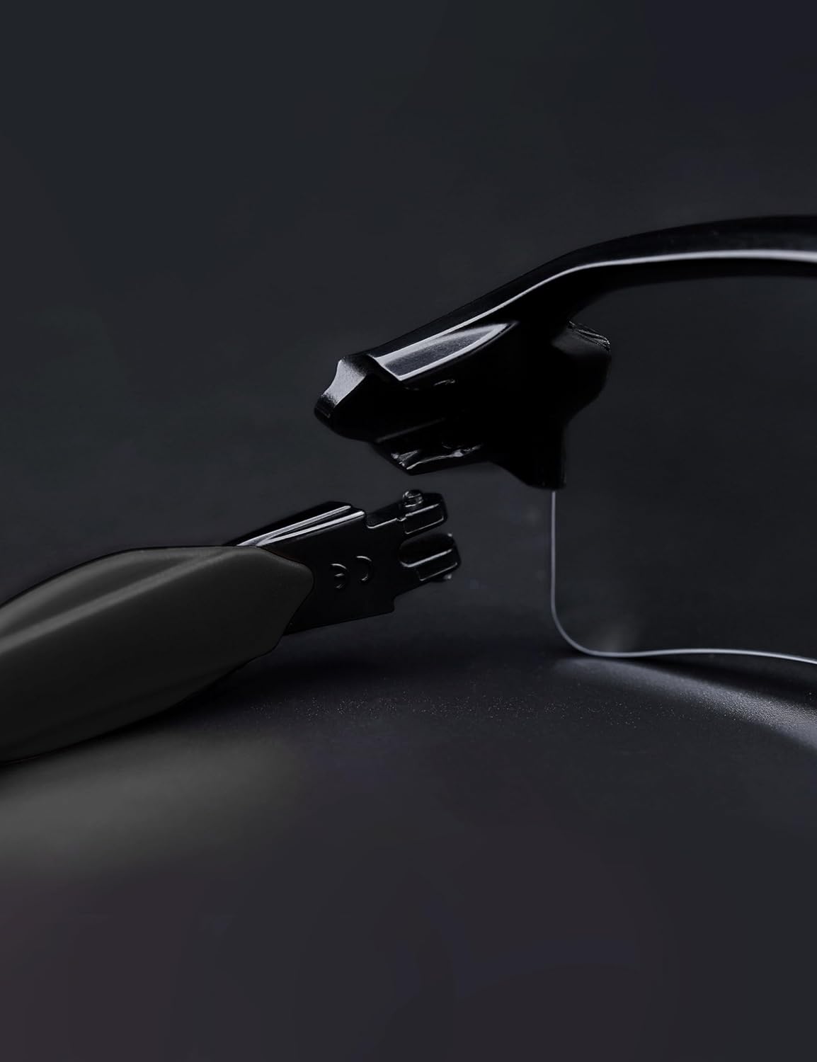 2 Pairs Replacement Temples Arms Legs Compatible with Oakley Flak 2.0/ Flak 2.0 XL Sunglasses-Black - Black&Gray
