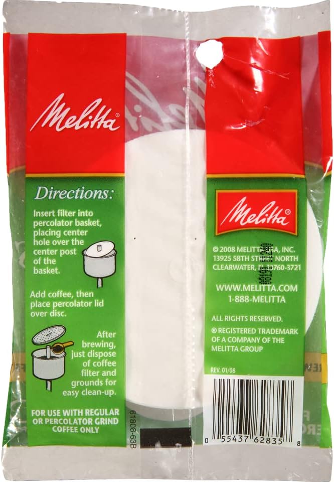 White Disc Coffee Filter, 100 Count (Pack of 3)