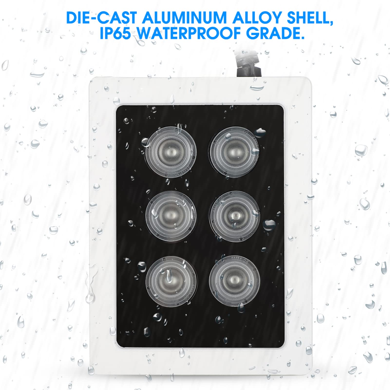 Iluminador IR DC12V 6W IP66 a Prueba de Agua para Cámara de Seguridad