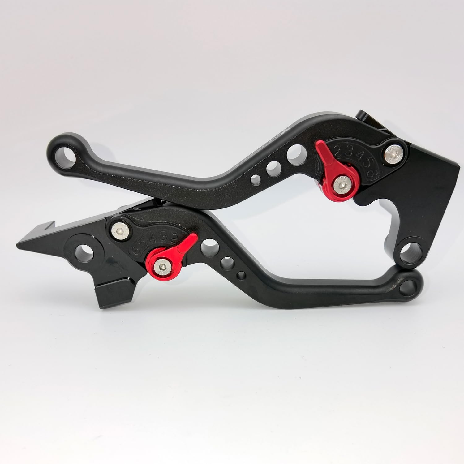 Short Brake & Clutch Lever Set – For Yamaha MT-07 / MT07 2014-2024 – Black Anodised Aluminum - View #3