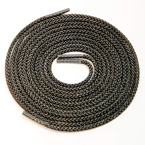 Ironlace Unbreakable Extra Heavy Duty Round Boot Laces Shoelaces 108", 108 Black 30015
