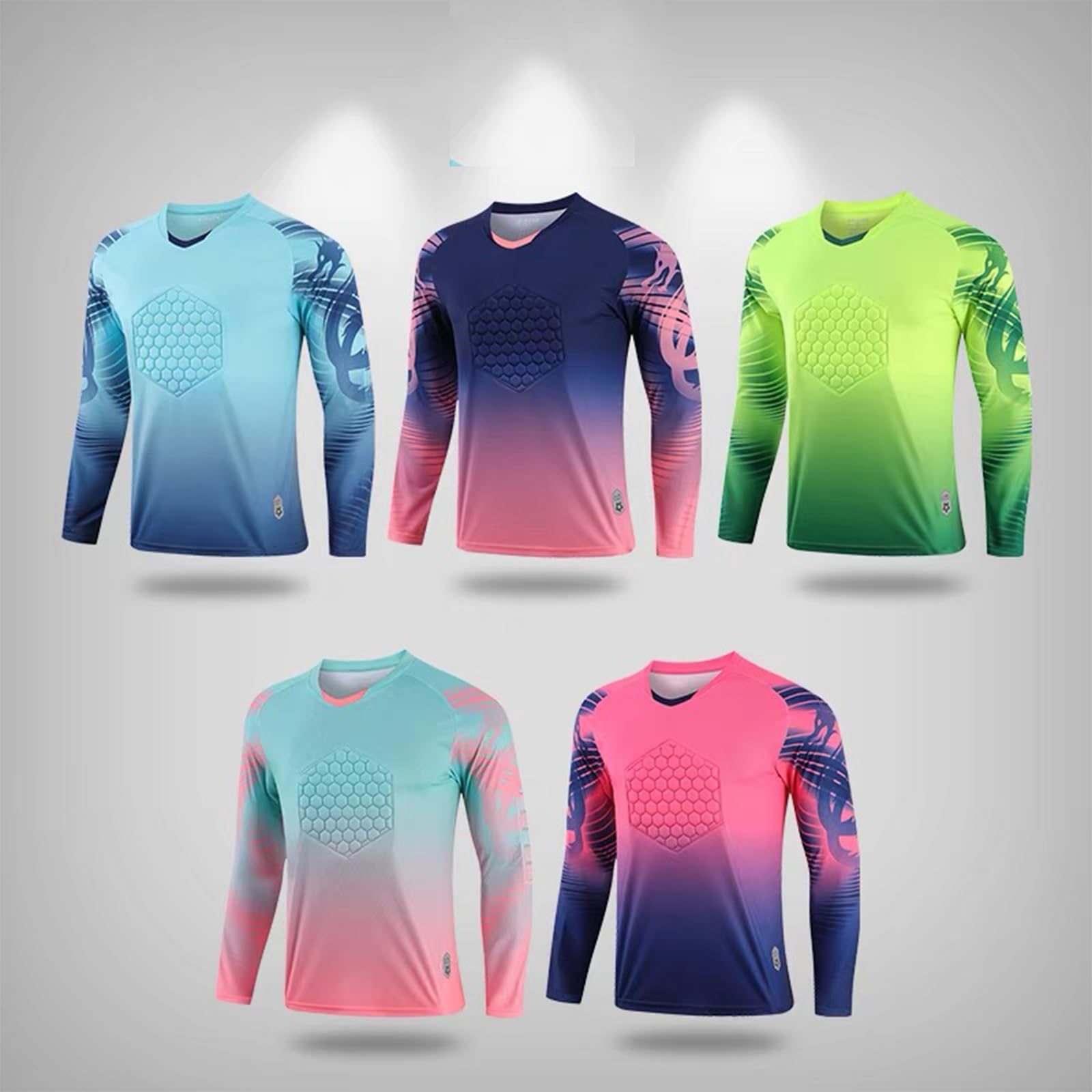 OPUTWDF Camiseta Portero Anticolisión Personalizable para Niño y Adulto - Equipación Portero Fútbol