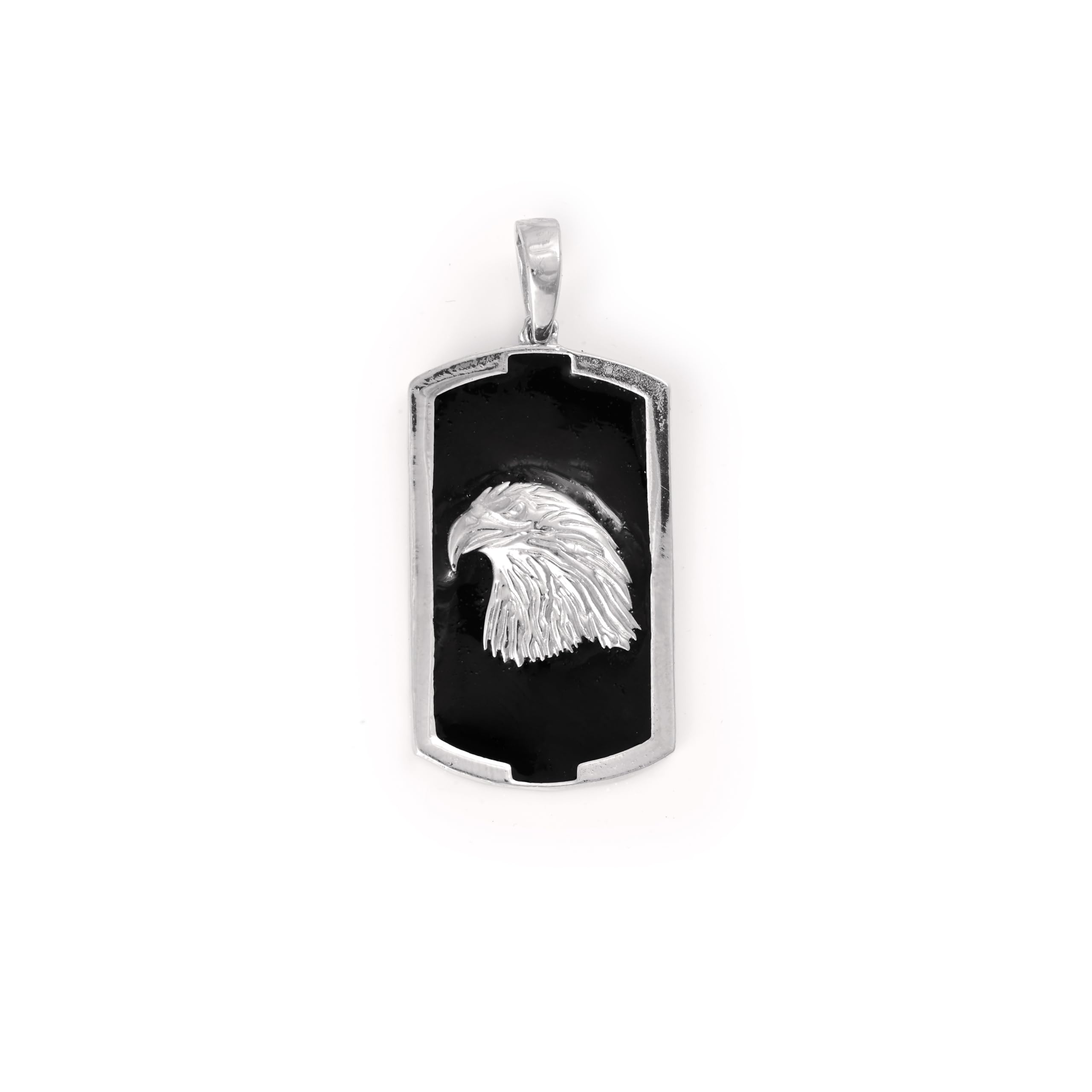 Vinayak House of SilverThe Eagle Gaze Silver Pendant | 925 Sterling Silver | For Men & Boys