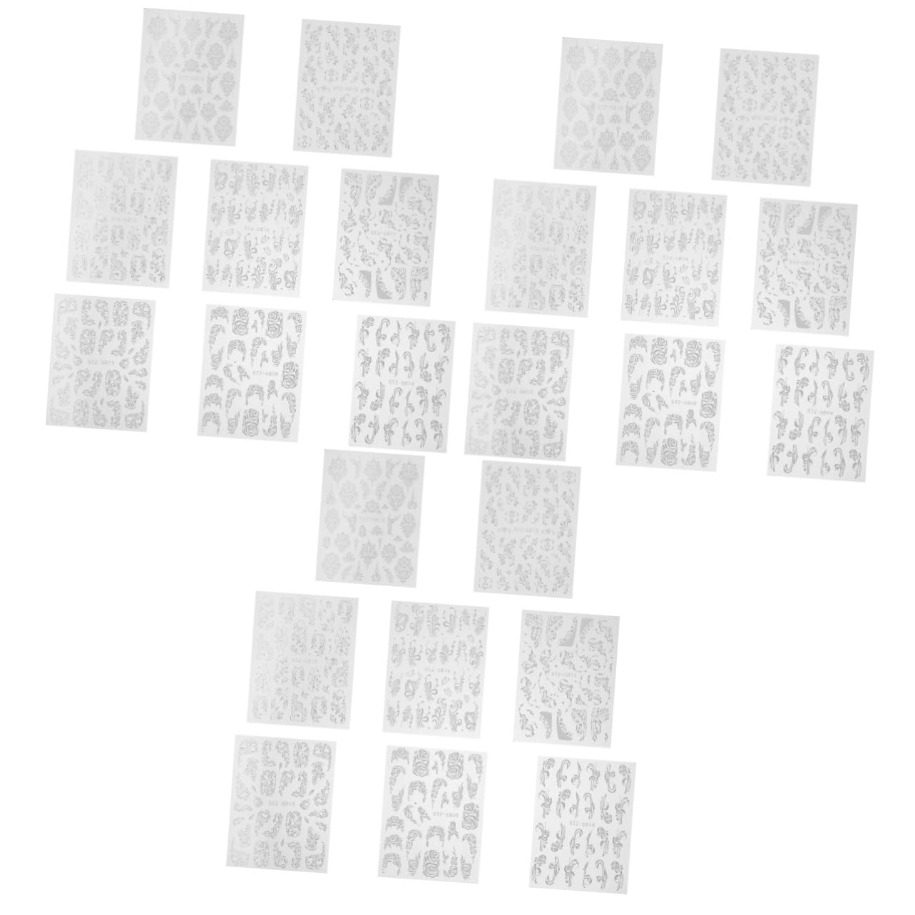 CALLARON 3 Set Adesivi Per Unghie Embossed Fiori Per Decorazioni Nail Art Per Feste E Cosplay Facili Applicare E Condividere Per Donne E Ragazze 8 Fogli*3