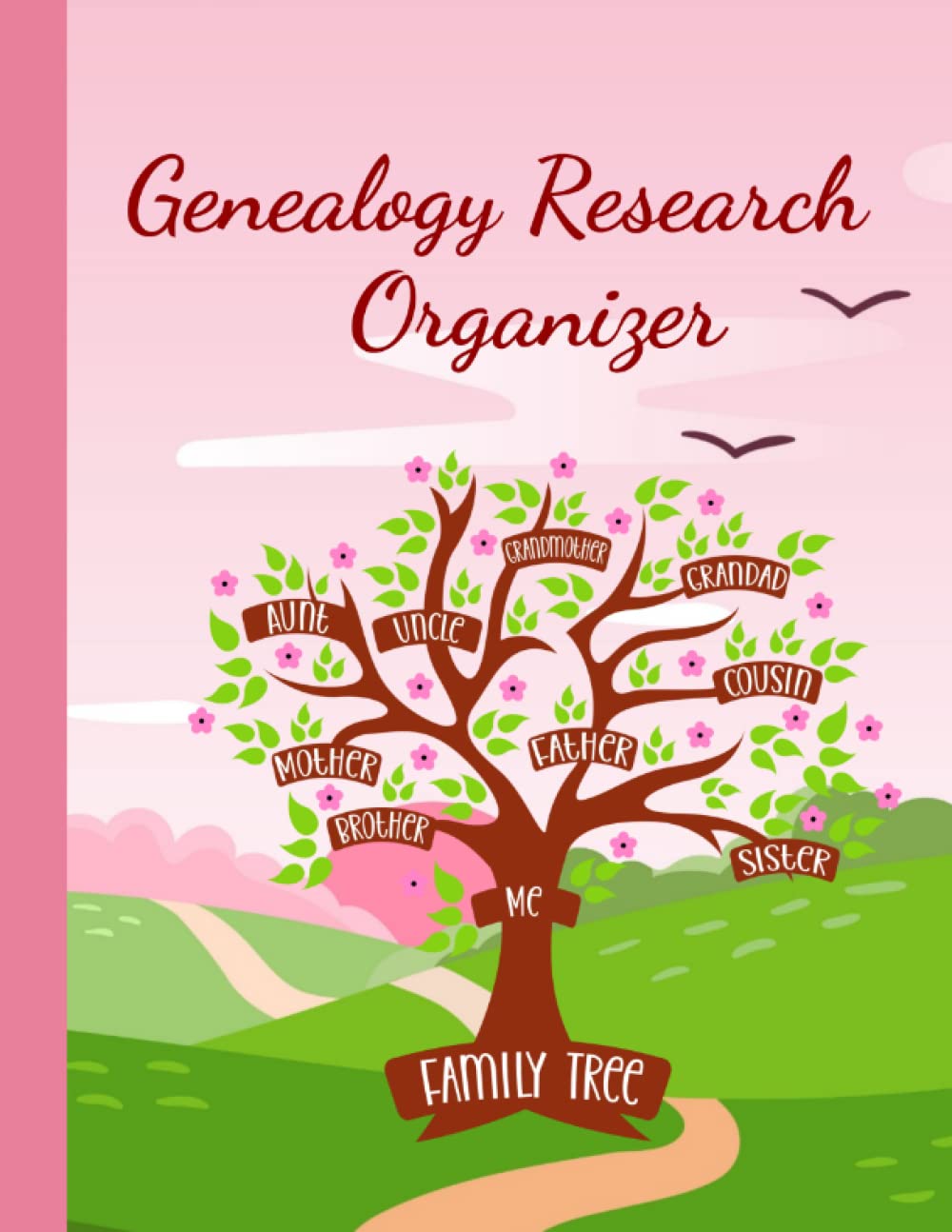 Genealogy Research Organizer: Family Tree Workbook with space to log Shared DNA Test Results plus 8-Generation Organization Charts