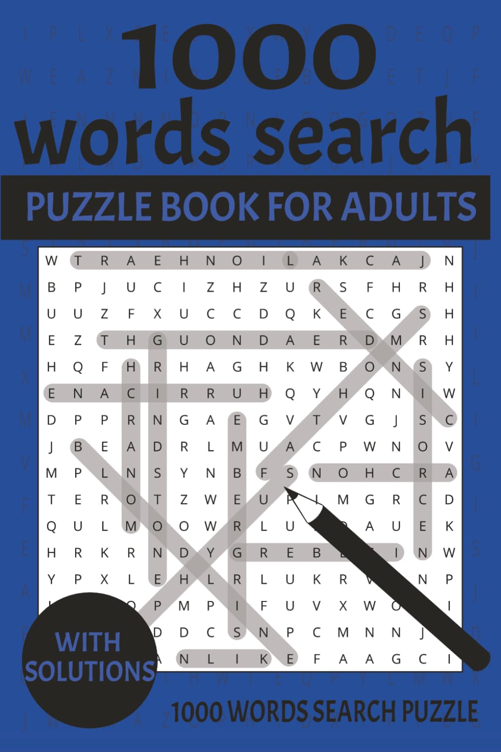 1000 Word Search Puzzle Book: 1000 Word Search For Adults About Intresting Topics, Difficult Words & More. | 6x9 inches, 110 Pages | 55 Puzzles | 1000+ Words Gifts for Parents Adults and more .
