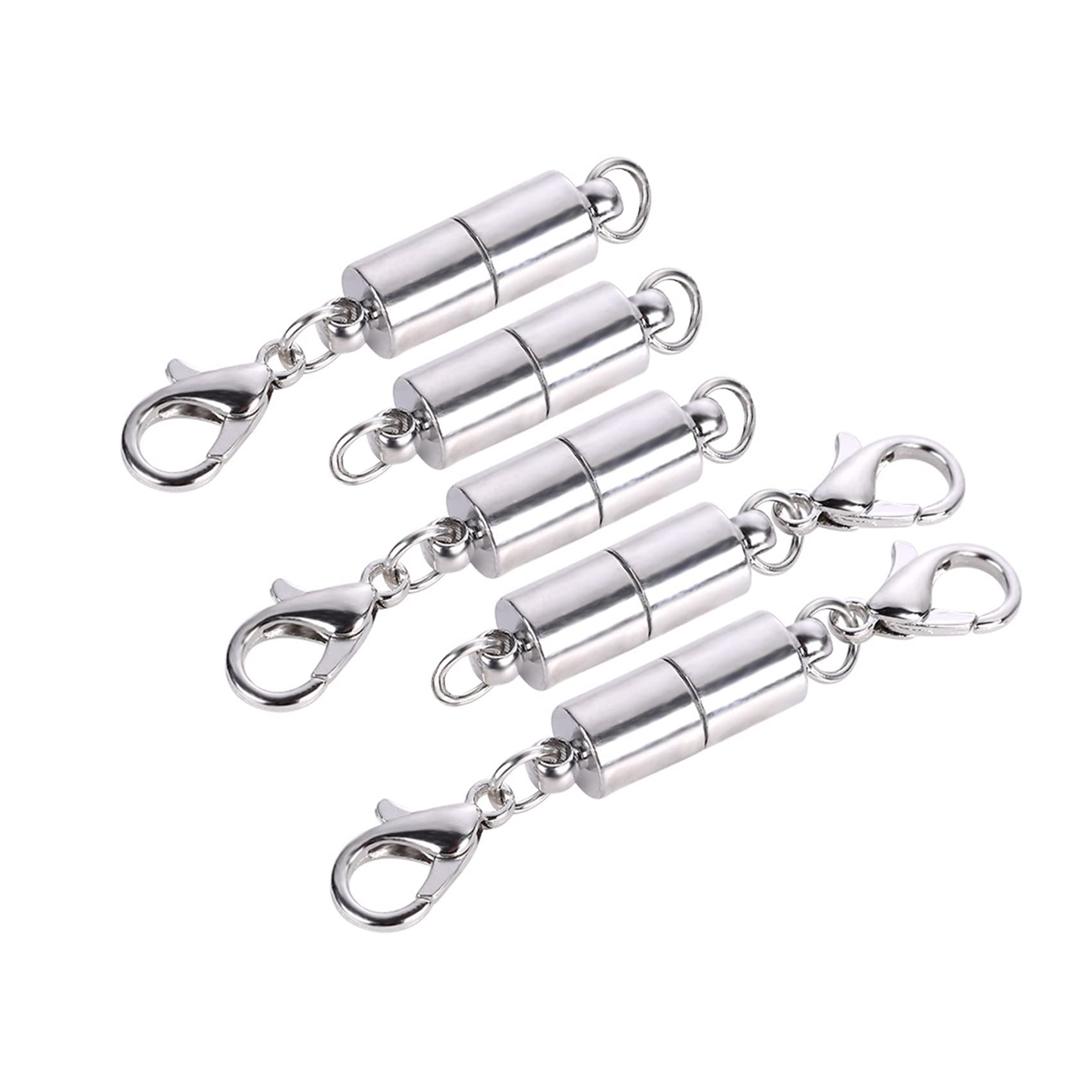 skyus 5 X Silver Plated Magnetic Clasp Jewellery Findings