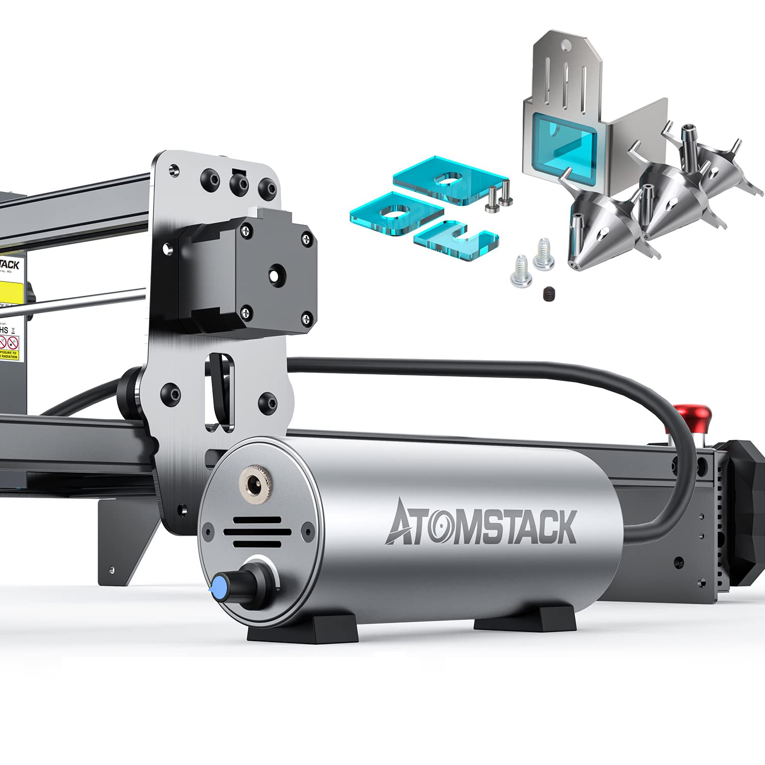 ATOMSTACK Air Assist Set 30 L/min supporto aria regolabile per incisore laser Gravier, rendere il taglio più pulito e liscio
