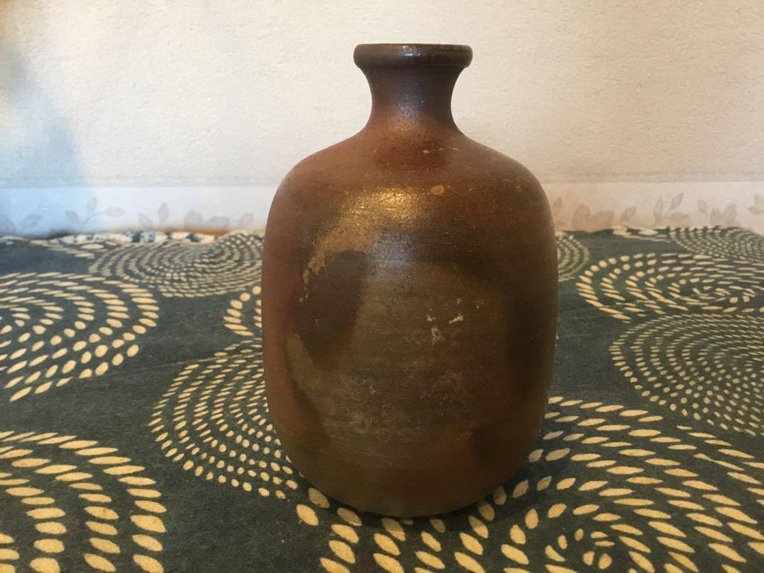 人間国宝 藤原雄 備前焼 小徳利 合箱栞 酒器 とっくり 一輪挿し花入