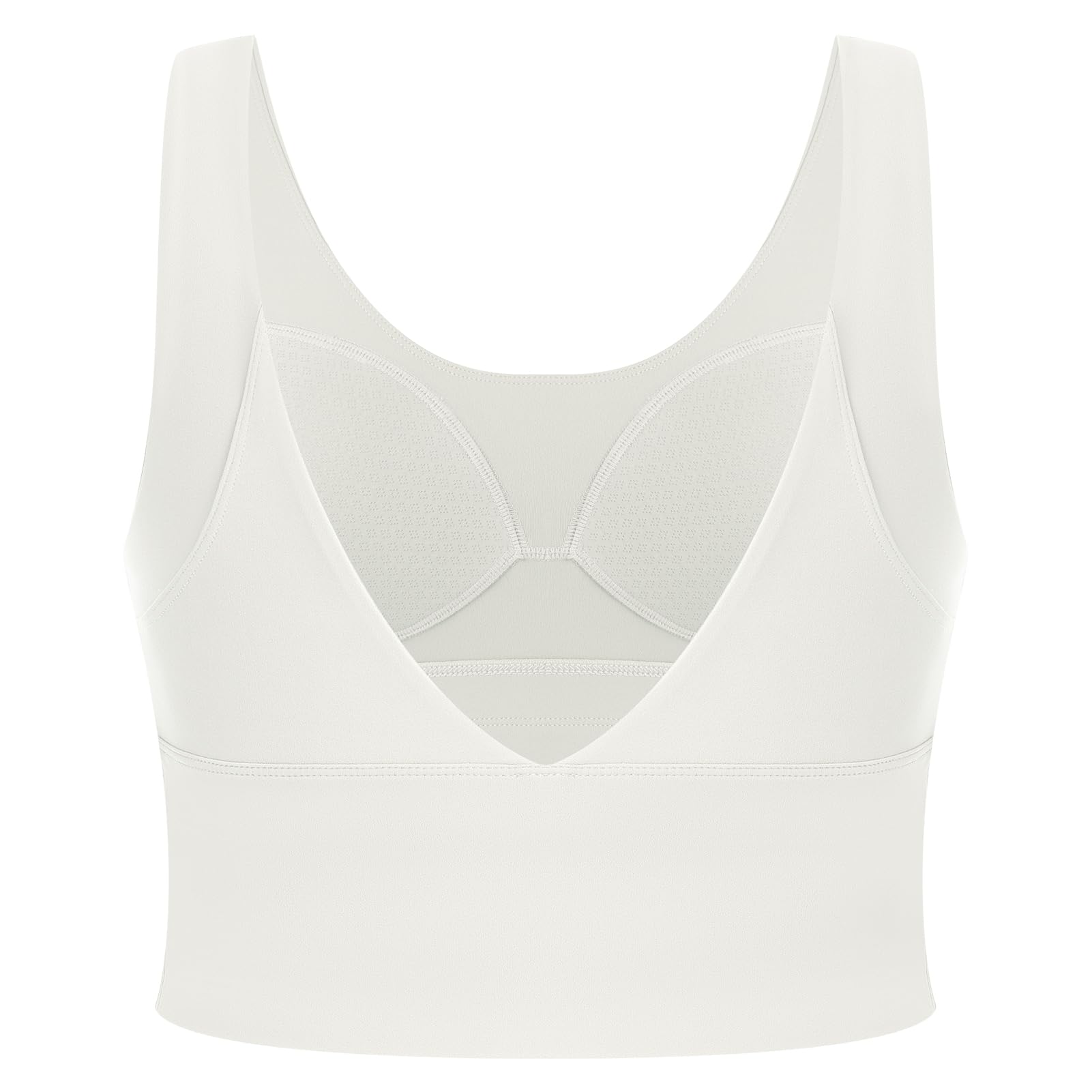 IDOPIP Reggiseno sportivo da donna: forte tenuta, senza cuciture, senza ferretto, reggiseno push up crop top, elastico per il benessere, senza stiratura, morbido fitness, corsa, jogging, profondo, V