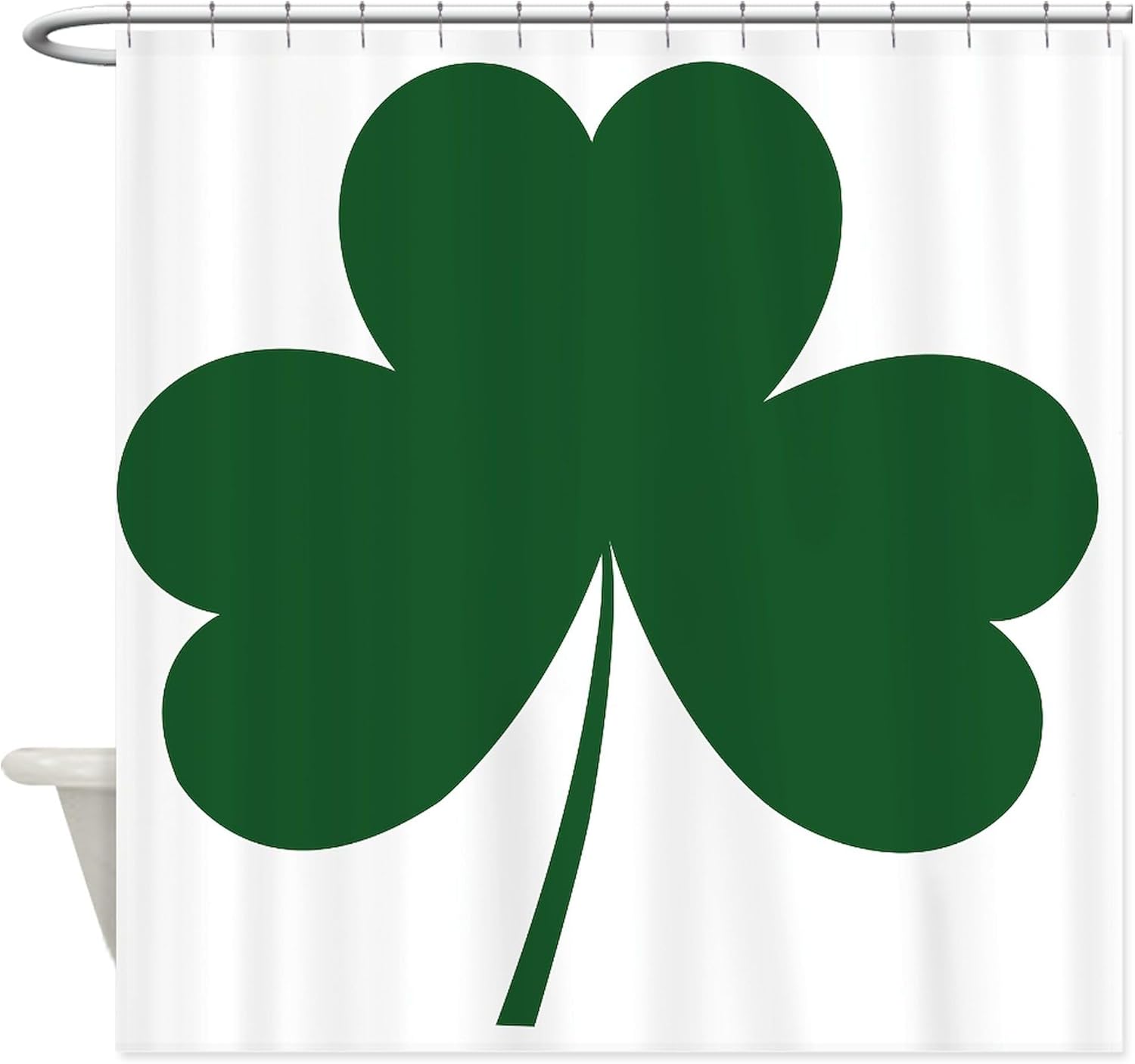 CafePress Irish Shamrock Decorative Fabric Shower Curtain