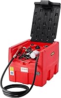 VEVOR 48 Gallon Portable Diesel & Gas Fuel Transfer Tank, 12V 10.6 GPM Pump, Auto Nozzle, Dual Filters, Red – Trucks RVs Tractors
