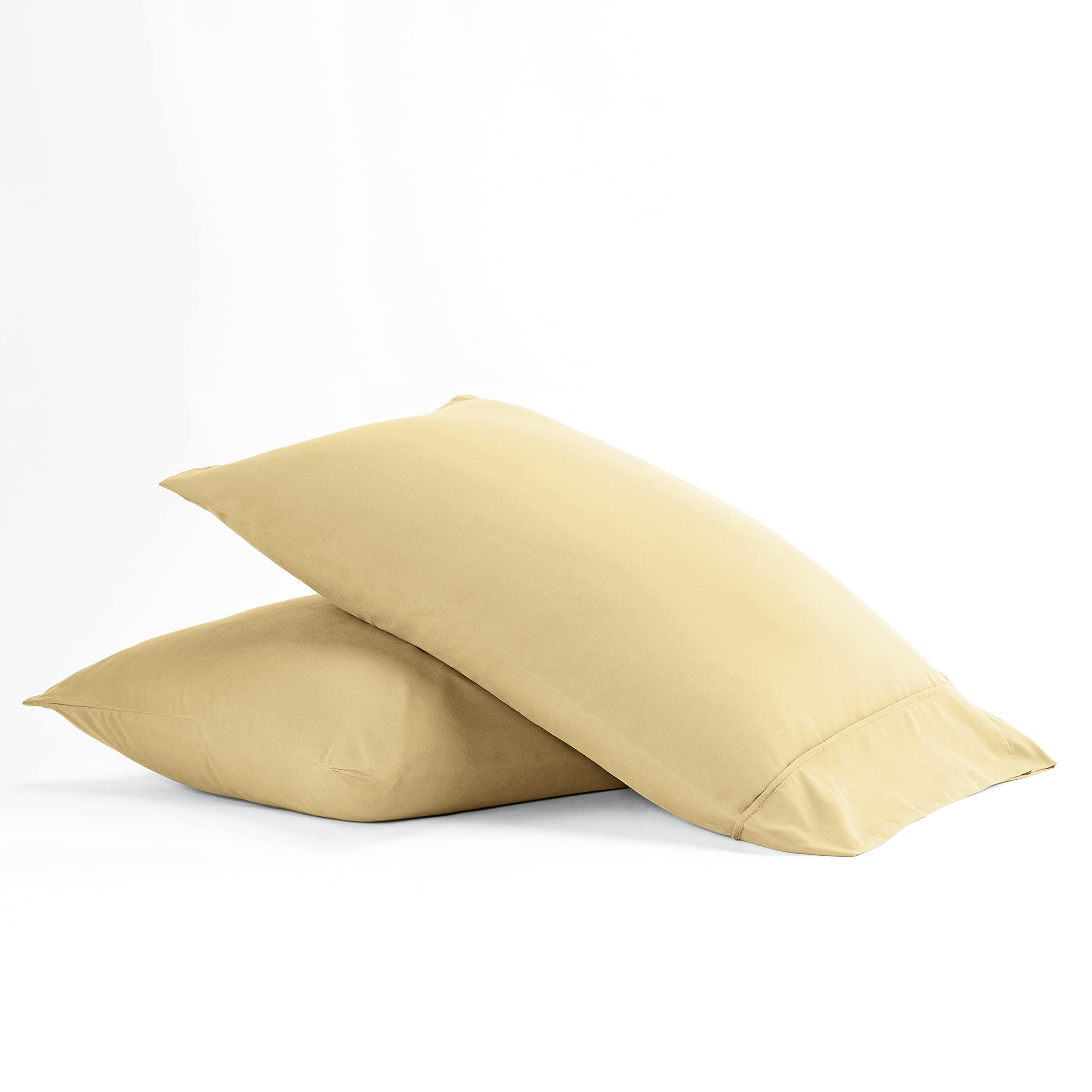 Linen Market Pillowcase Set, Microfiber, Gold, Queen