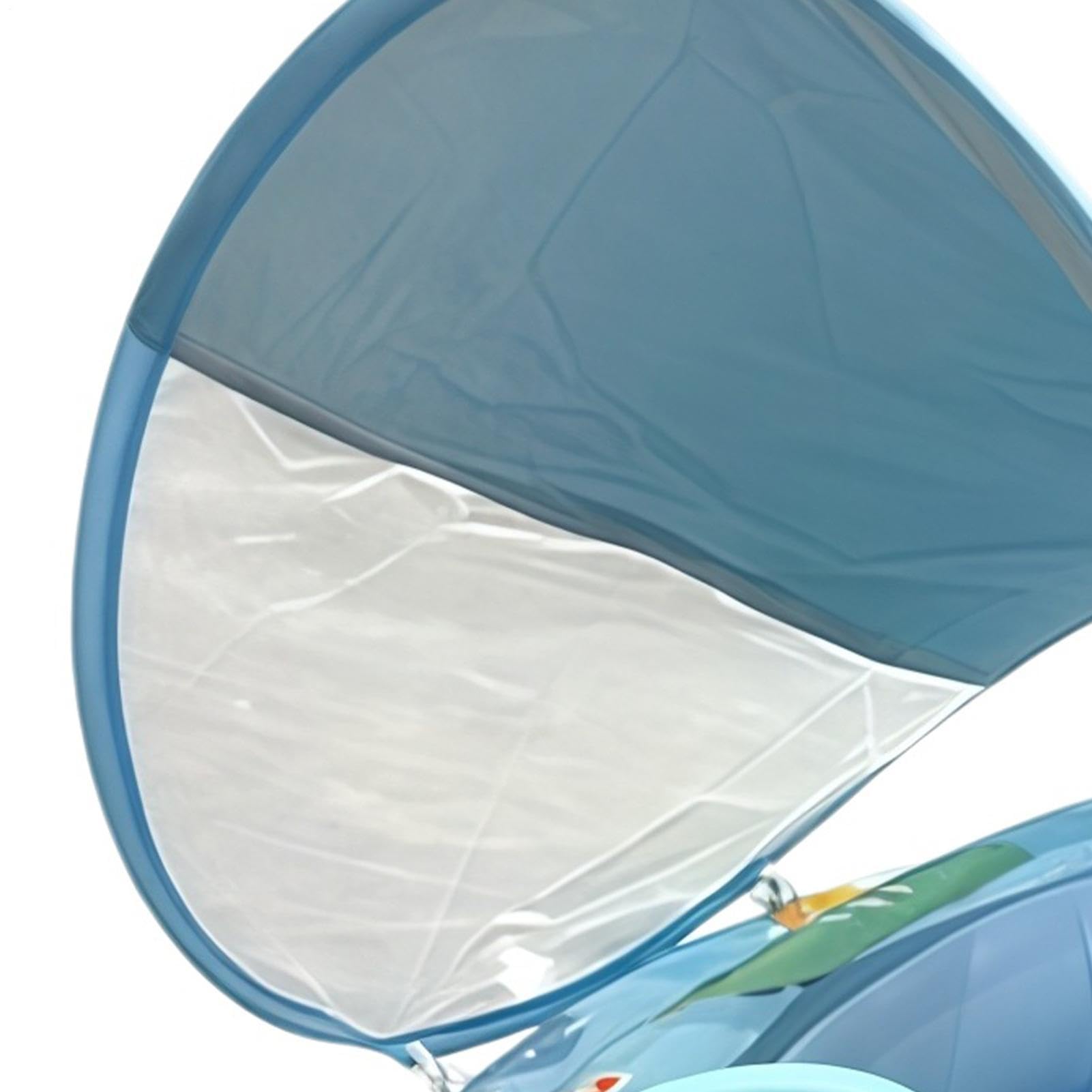 Flotador Infantil de Piscina con toldo Volante de Dinosaurio Inflable | Natación Infantil Verano Para playa vacaciones parque acuático lago río viaje accesorio fotográfico