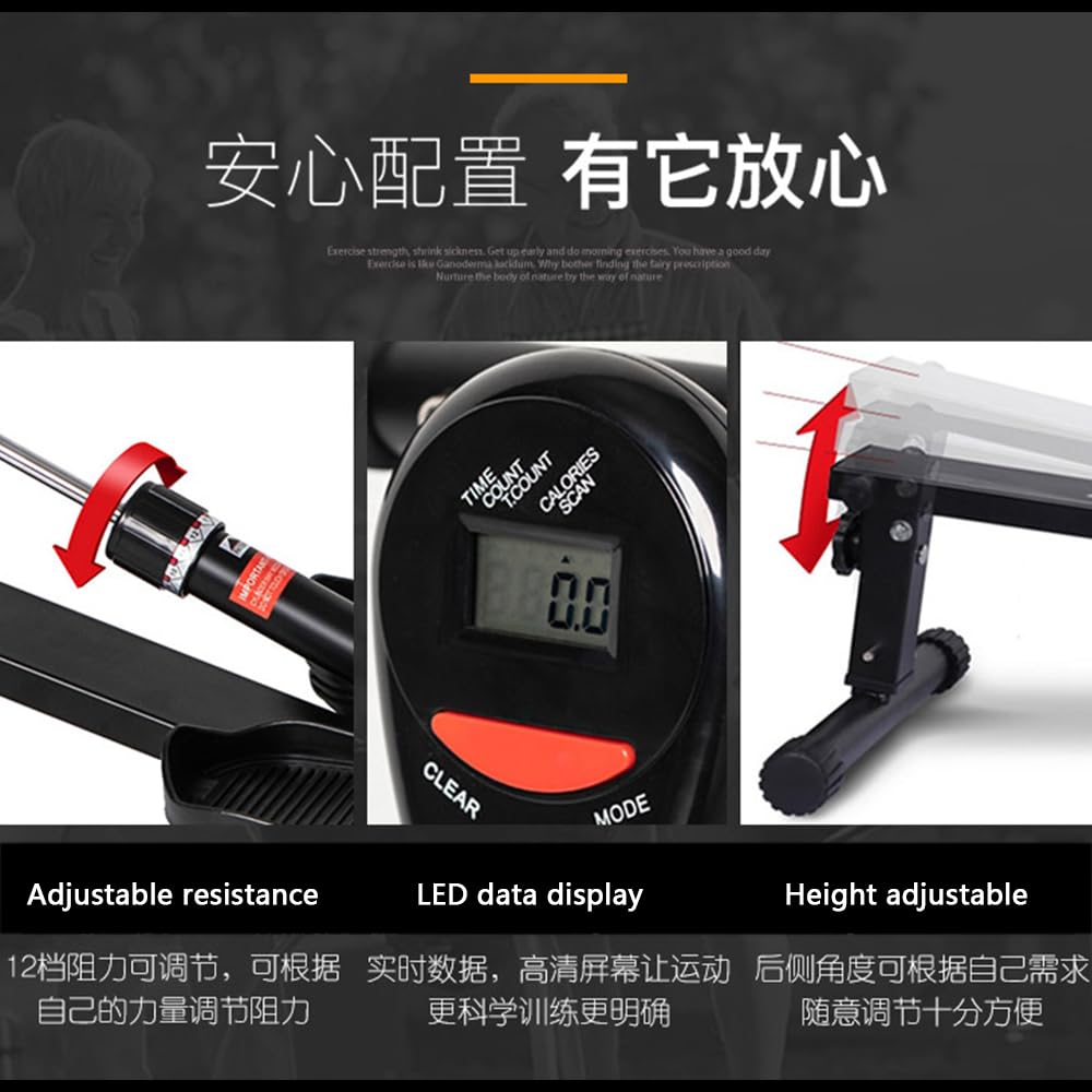 Indoor Quiet Magnetic Rower Rowing Machine Folding Rower 16 Resistance Levels