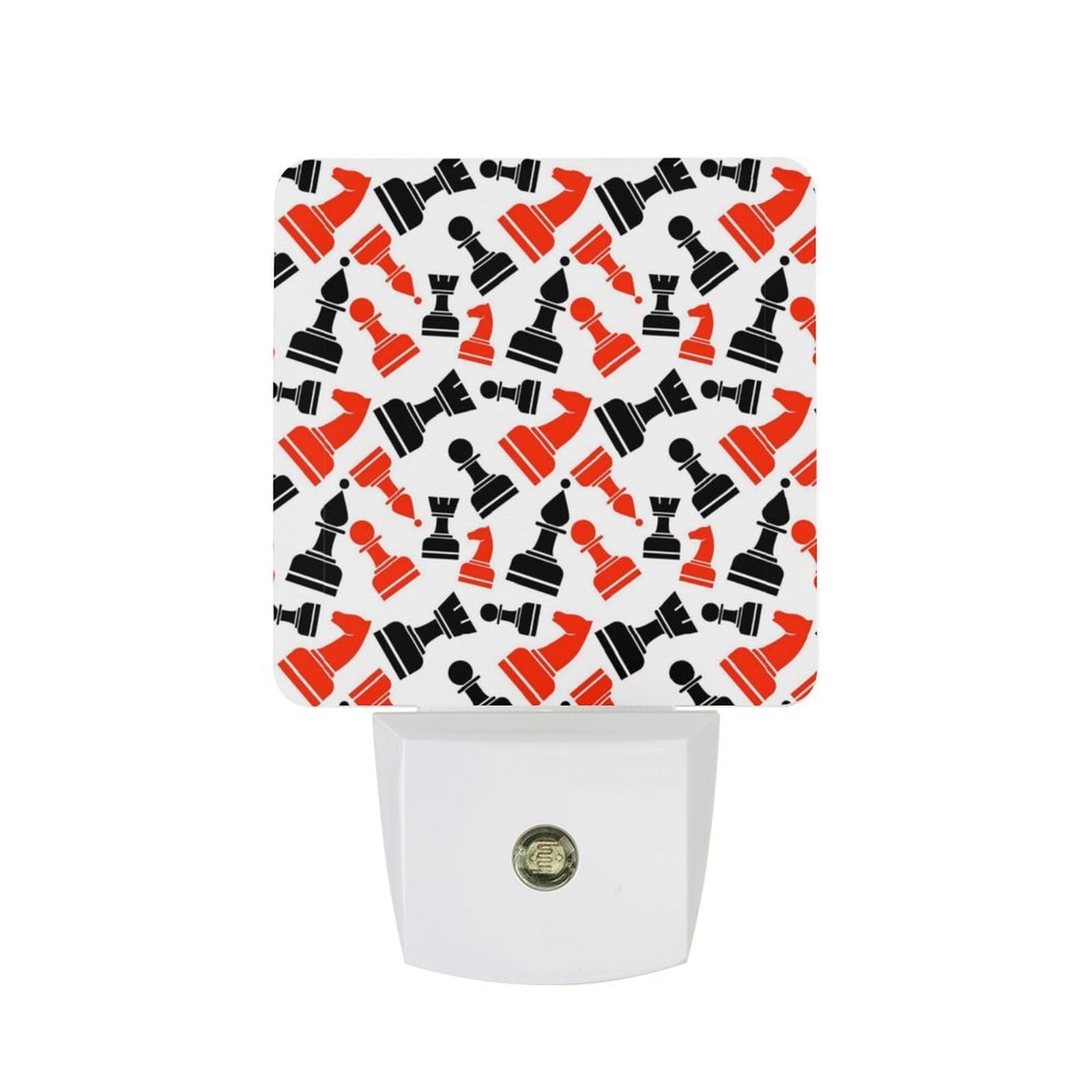 Nqrxadcrt Style Chess Night Light Plug In Wall Lights Bedside Lamp Bedrooms Home Hallways Decoration