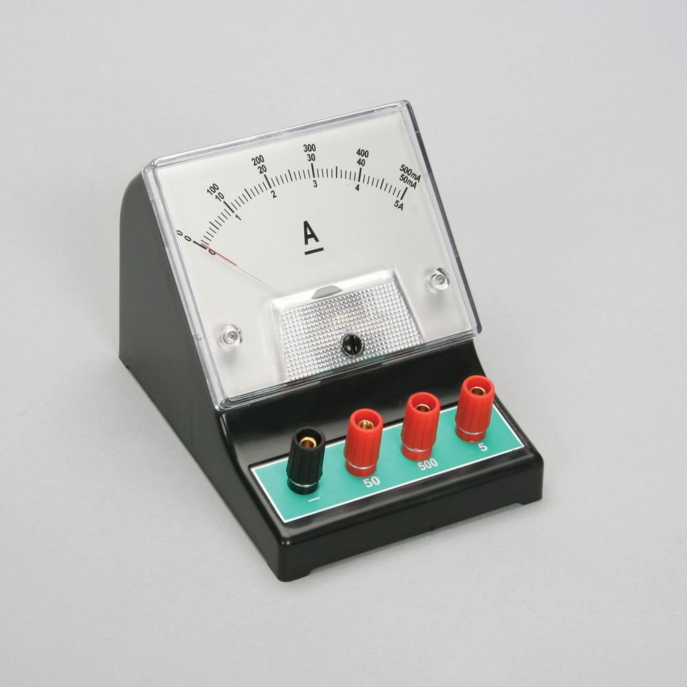 Dc Ammeter, Triple Range, 0-50 Ma/0-500 Ma/0-5 A