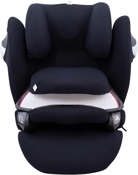 JYOKO Kids Funda de algodón para Silla de Coche Compatible con Cybex Pallas M - S Fix y Pallas B - Fix (Black Series) - 1
