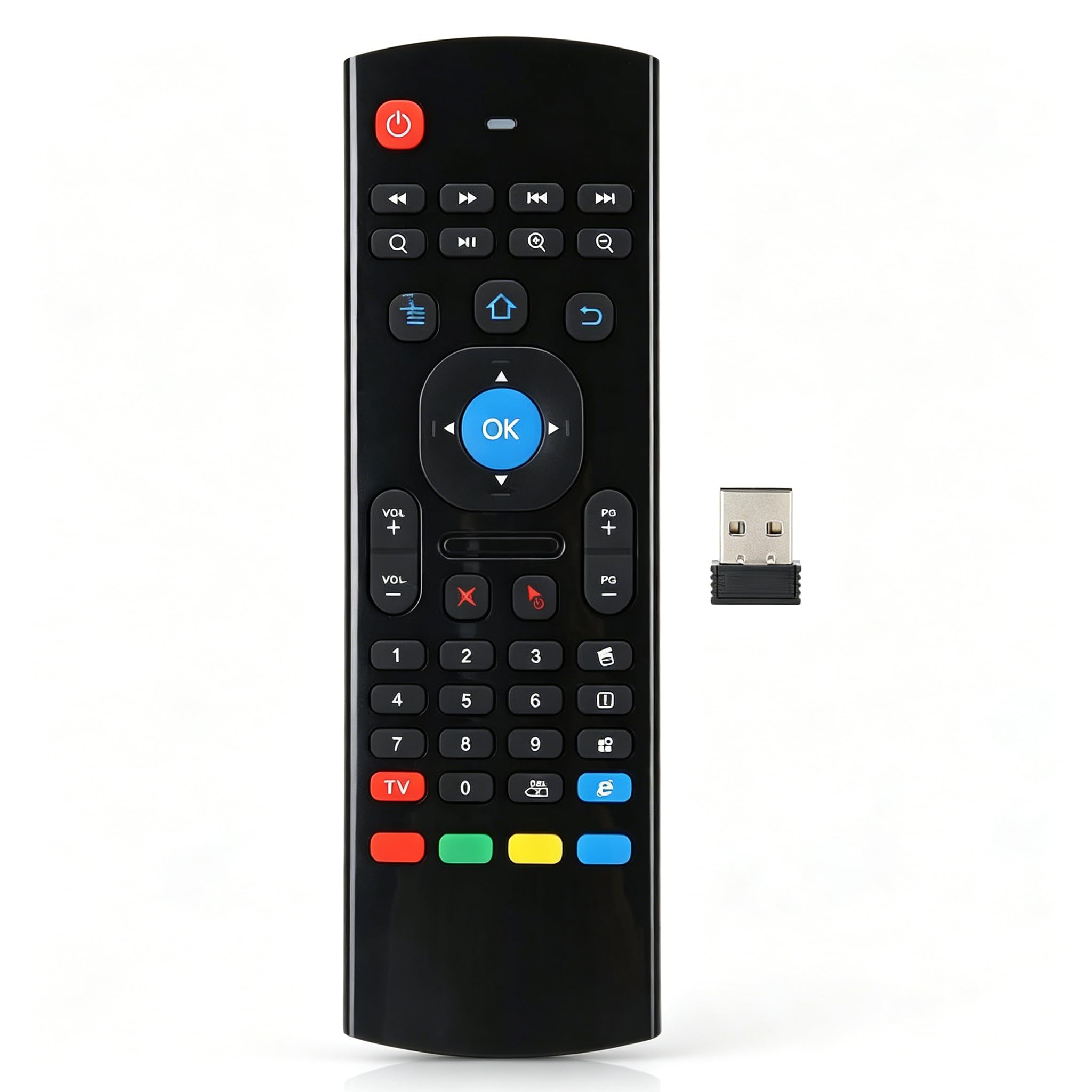 Pilot zdalnego sterowania, przenośny bezprzewodowy pilot myszy Air Fly z czujnikiem ruchu MX3 2.4G na podczerwień do telewizora PC