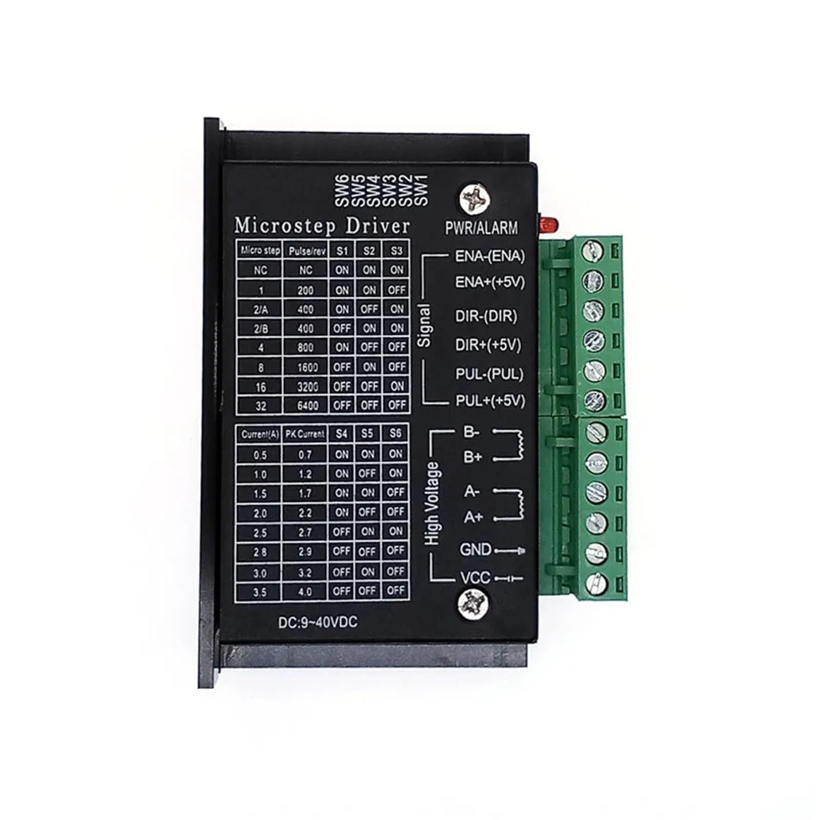 TB6600 driver pas à pas 4.0A 32 segments pour axe CNC - 6
