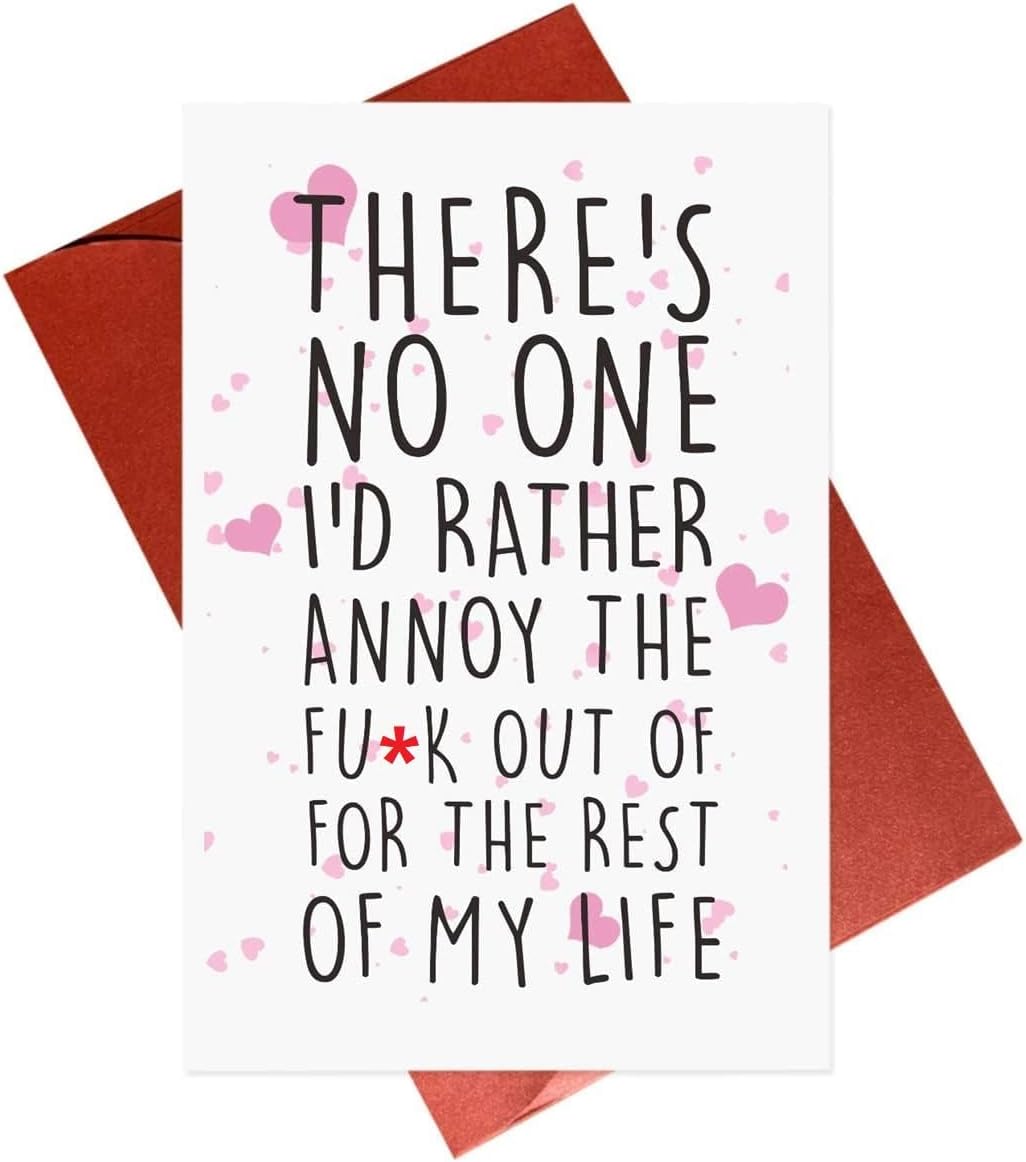 GonzeyFunny Anniversary Cards For Him Her Husband Wife Boyfriend Girlfriend