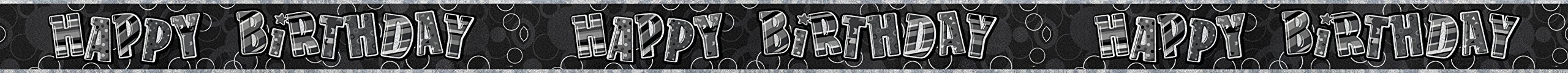 Unique Party 92068 - 9ft Foil Glitz Pink Happy 80th Birthday Banner — view 43