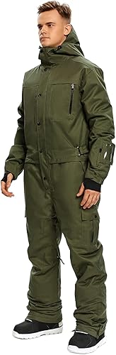 Miniatura 2 de Traje de esquí de una pieza para hombre, monos coloridos, trajes de nieve para snowboard, invierno, al aire libre, impermeable, para deportes de